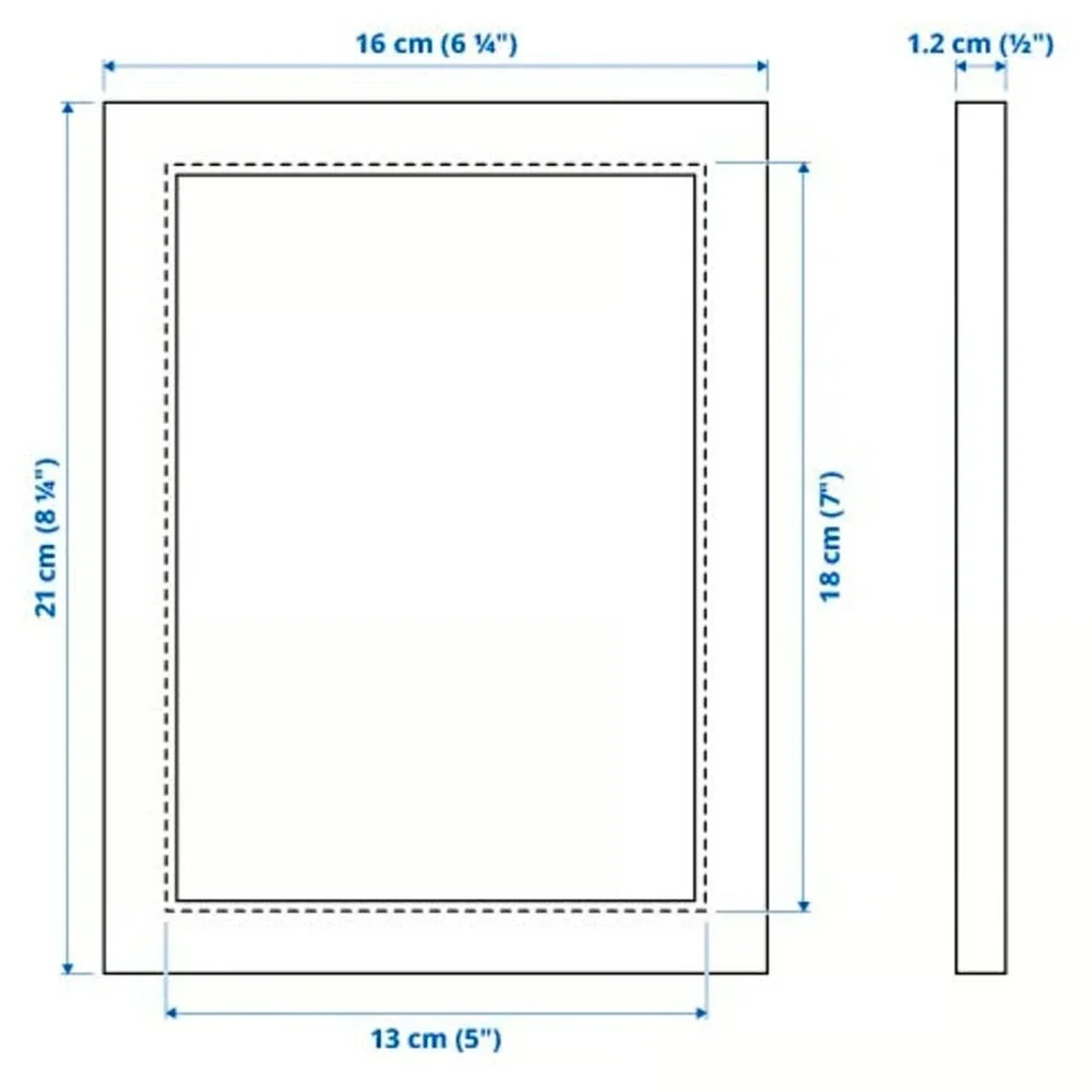 IKEA FISKBO Picture Frame 5x7 Pink Wall Tabletop Set of 4 Sealed